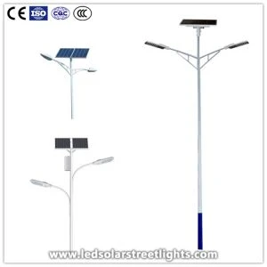 Golau Stryd Solar Braich Dwbl